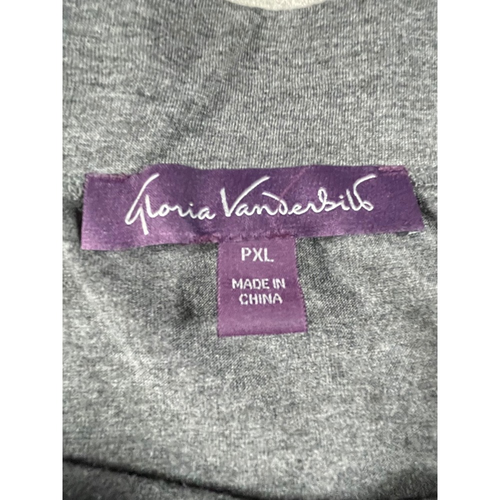 Gloria Vanderbilt Maxi Skirt Womens PXL Gray Sharkbite Hem Viscose GVKN-3379 - Picture 2 of 7